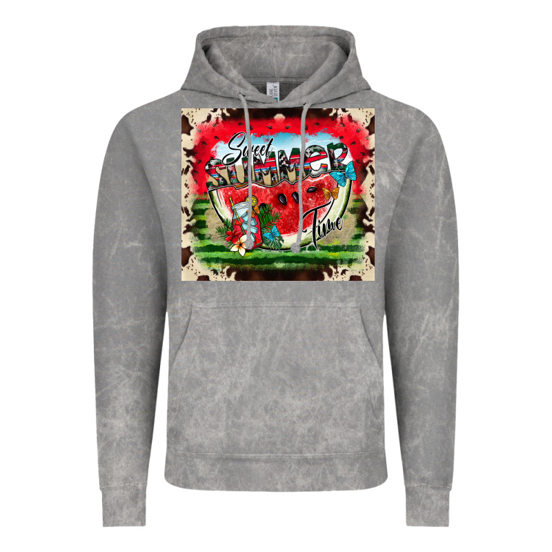 Sweet Summer Time Vintage Hoodie by CowhideDigitalArt | Teevron