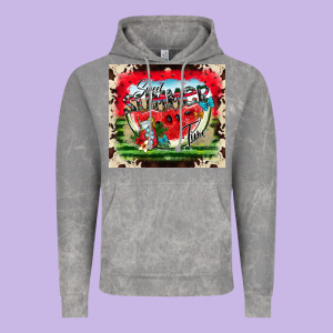 Sweet Summer Time Vintage Hoodie Designed By Cowhidedigitalart