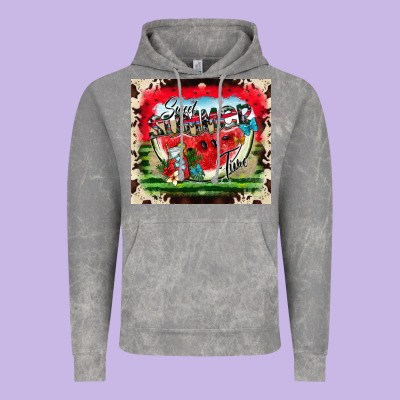 Sweet Summer Time Vintage Hoodie Designed By Cowhidedigitalart