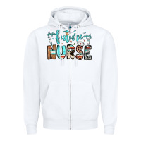 White future nurse Zipper Hoodie - JahusDesignShop
