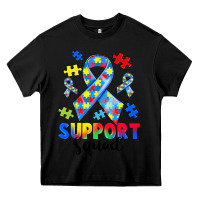 Black support squad autism Heavy Core Tee - CowGirlArtShop