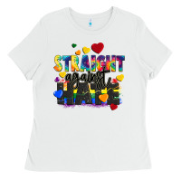 White straight against hate Ladies Tee - FaDigitalArtStudio