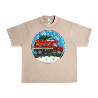 French Oak santa claus with retro van  christmas ornament Urban Heavy Tee - BundleAndBundleShop