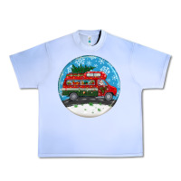 Grape Ice santa claus with retro van  christmas ornament Urban Heavy Tee - BundleAndBundleShop