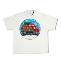 Pistachio santa claus with retro van  christmas ornament Urban Heavy Tee - BundleAndBundleShop