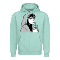 Seafoam Tori Heart Spring Heartstopper Zipper Hoodie - linhVisuals