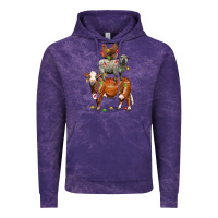Cloud Purple Christmas cow sheep and chicken Vintage Hoodie - LillyAllenDesigns