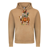 Vintage Camel Christmas cow sheep and chicken Vintage Hoodie - LillyAllenDesigns