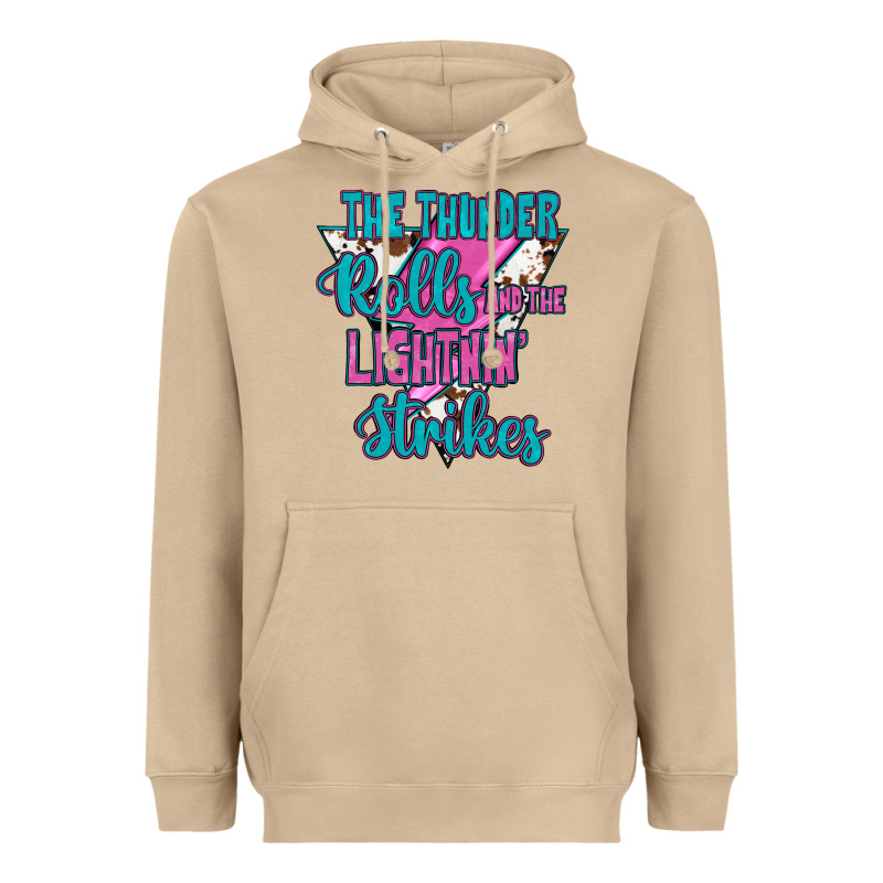 The Thunder Rolls And The Lıghtnıng Strikes Heavyweight Hoodie by JahusDesignShop | Teevron