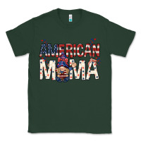 Sports Green American mama with gnome mothers day Classic Tee - HowdyJamesFarm