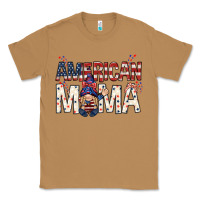 Toasted Coconut American mama with gnome mothers day Classic Tee - HowdyJamesFarm