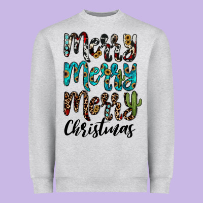 Merry Christmas Heavyweight Sweatshirt Designed By Jahusdesignshop