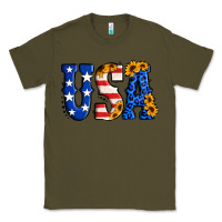 Army Green usa western font Classic Tee - Jasminsmagicworld