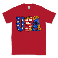 Red usa western font Classic Tee - Jasminsmagicworld