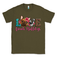 Army Green love french bulldogs Classic Tee - Artiststas