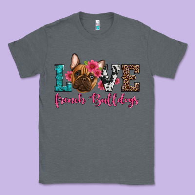 Love French Bulldogs Classic Tee Designed By Artiststas