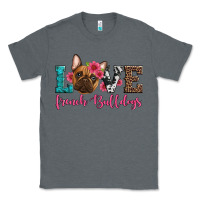 Charcoal Heather love french bulldogs Classic Tee - Artiststas