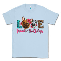 Dusty Blue love french bulldogs Classic Tee - Artiststas