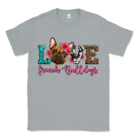 Heather Grey love french bulldogs Classic Tee - Artiststas