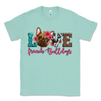 Seafoam love french bulldogs Classic Tee - Artiststas