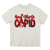 Cream Hey there Cupid Valentine's Day Heavy Core Tee - HowdyJamesFarm