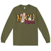 Army Green Nicu Mama Long Sleeve Tee - CowhideDigitalArt