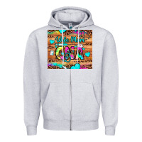 Heather Grey wife mom cna Zipper Hoodie - JahusDesignShop