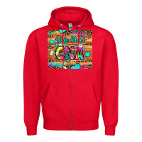 Red wife mom cna Zipper Hoodie - JahusDesignShop