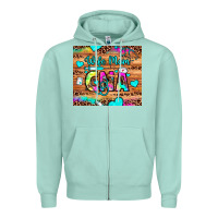 Seafoam wife mom cna Zipper Hoodie - JahusDesignShop
