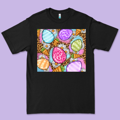 Easter Eggs Daisies Carrots Premium Tee Designed By Oliviacreatesart
