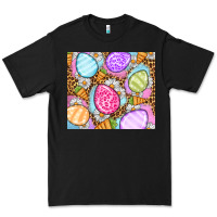 Black Easter eggs daisies carrots Premium Tee - OliviaCreatesArt