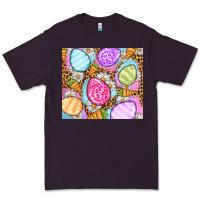 Plum Easter eggs daisies carrots Premium Tee - OliviaCreatesArt