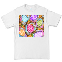 White Easter eggs daisies carrots Premium Tee - OliviaCreatesArt