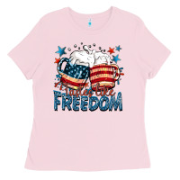 Bubblegum Pink Tastes like freedom Ladies Tee - FaDigitalArtStudio