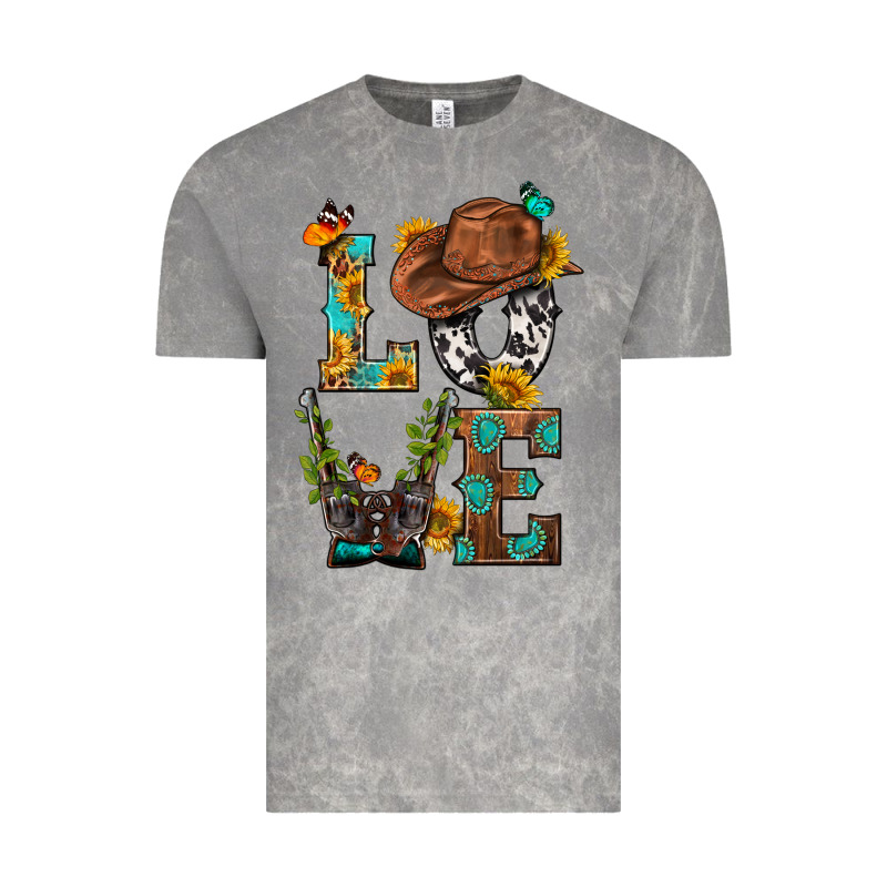 Western Love With Gun Vintage Tee by BundleAndBundleShop | Teevron