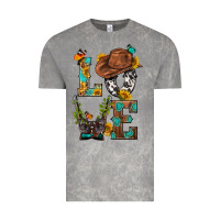 Cloud Rock Western Love with Gun Vintage Tee - BundleAndBundleShop
