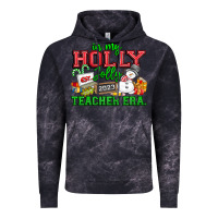 Cloud Black In My Holly Jolly Teacher Era Vintage Hoodie - CowhideDigitalArt