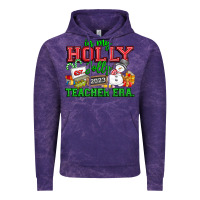 Cloud Purple In My Holly Jolly Teacher Era Vintage Hoodie - CowhideDigitalArt
