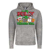 Cloud Rock In My Holly Jolly Teacher Era Vintage Hoodie - CowhideDigitalArt