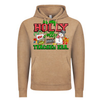 Vintage Coffee In My Holly Jolly Teacher Era Vintage Hoodie - CowhideDigitalArt