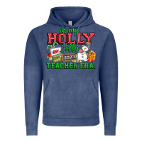 Vintage Denim In My Holly Jolly Teacher Era Vintage Hoodie - CowhideDigitalArt