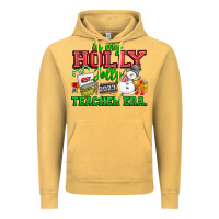 Vintage Mustard In My Holly Jolly Teacher Era Vintage Hoodie - CowhideDigitalArt