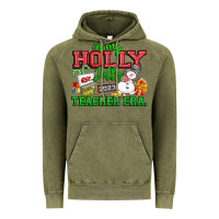 Vintage Olive In My Holly Jolly Teacher Era Vintage Hoodie - CowhideDigitalArt