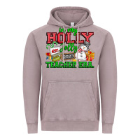 Vintage Zinc In My Holly Jolly Teacher Era Vintage Hoodie - CowhideDigitalArt