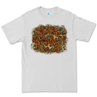 Dove Grey leopard leather turquoise background Premium Tee - RanaPortraitStore