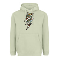 Matcha Lightning Bolt Heavyweight Hoodie - JahusDesignShop