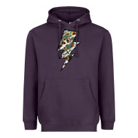 Plum Lightning Bolt Heavyweight Hoodie - JahusDesignShop