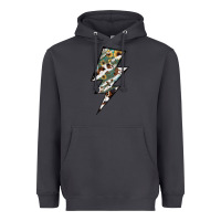 Smoke Lightning Bolt Heavyweight Hoodie - JahusDesignShop