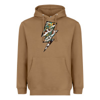 Toasted Coconut Lightning Bolt Heavyweight Hoodie - JahusDesignShop