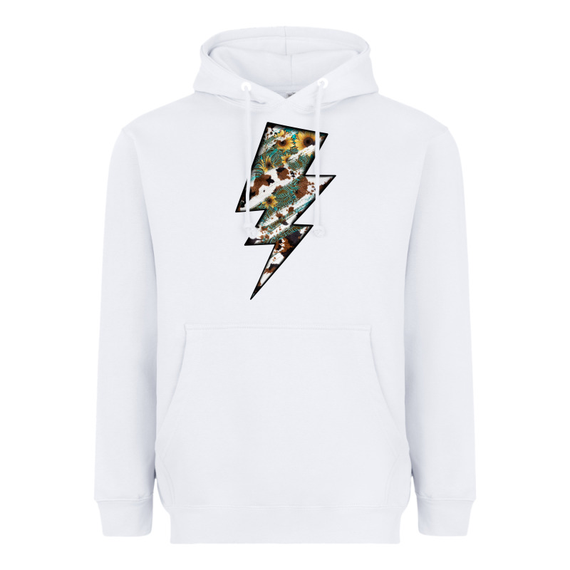 Lightning Bolt Heavyweight Hoodie by JahusDesignShop | Teevron